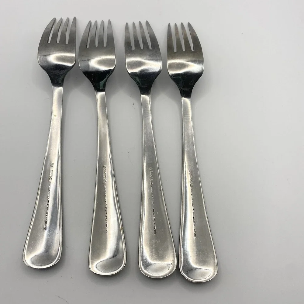 Hampton Silversmith Braided Rope Stainless Silverware Lot Of 4 Forks‎